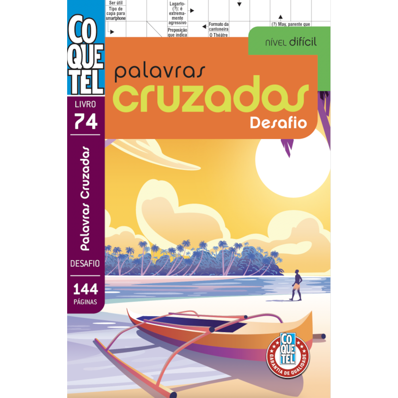 LIVRO COQUETEL PALAVRAS-CRUZADAS DESAFIO 74
