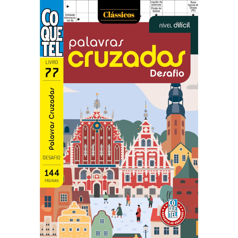 LIVRO COQUETEL PALAVRAS CRUZADAS DESAFIO 77