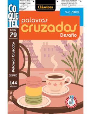 LIVRO COQUETEL PALAVRAS CRUZADAS DESAFIO 79