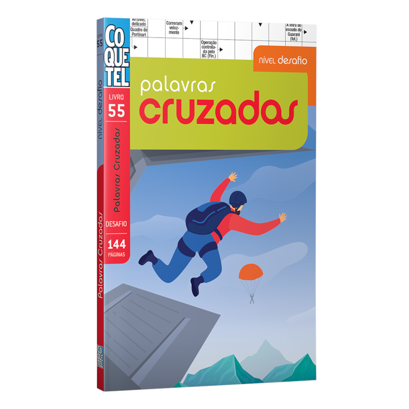 LIVRO COQUETEL PALAVRAS CRUZADAS DESAFIO ED 55