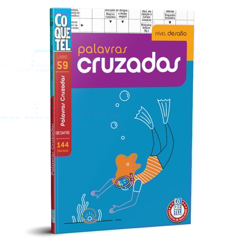 LIVRO COQUETEL PALAVRAS CRUZADAS DESAFIO ED 59