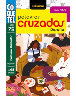Livro Coquetel Palavras Cruzadas Difícil 75