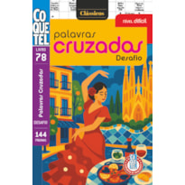 LIVRO COQUETEL PALAVRAS CRUZADAS DIFÍCIL 78