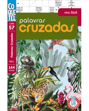 LIVRO COQUETEL PALAVRAS CRUZADAS FÁCIL 57
