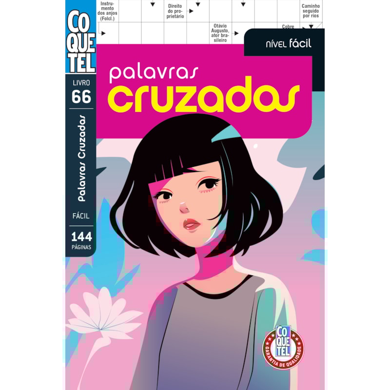LIVRO COQUETEL PALAVRAS CRUZADAS FÁCIL 66
