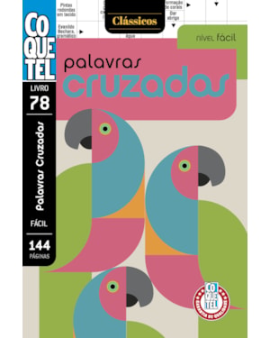 LIVRO COQUETEL PALAVRAS CRUZADAS FÁCIL 78: NÍVEL FÁCIL