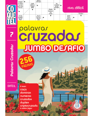 LIVRO COQUETEL PALAVRAS-CRUZADAS JUMBO DESAFIO 7