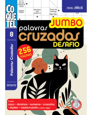 Livro coquetel palavras-cruzadas jumbo desafio 8