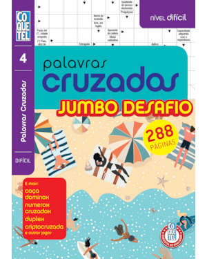 LIVRO COQUETEL PALAVRAS CRUZADAS JUMBO DESAFIO ED 4