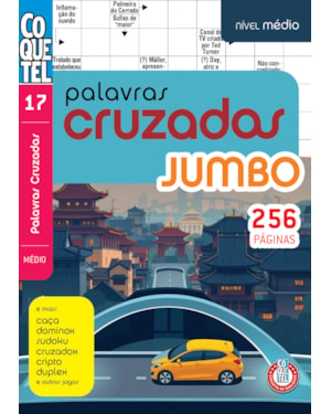 LIVRO COQUETEL PALAVRAS-CRUZADAS JUMBO ED. 17: NÍVEL MÉDIO