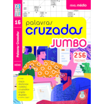 LIVRO COQUETEL PALAVRAS CRUZADAS JUMBO NÍVEL MÉDIO ED 16