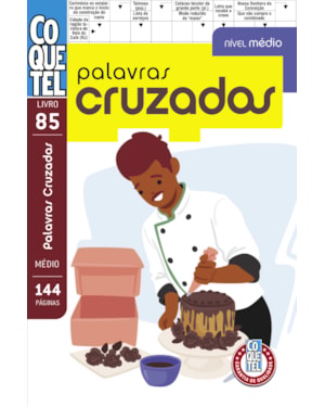 LIVRO COQUETEL PALAVRAS-CRUZADAS MÉDIO 85