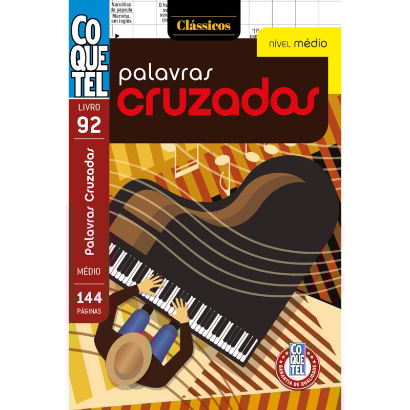 Livro Coquetel Palavras Cruzadas Médio 92