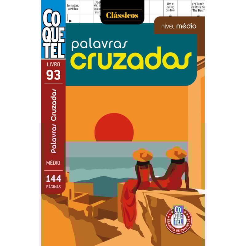 LIVRO COQUETEL PALAVRAS CRUZADAS MÉDIO 93