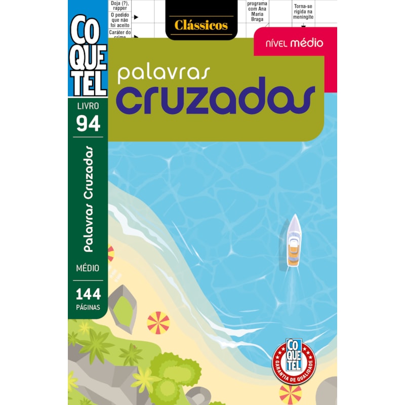 LIVRO COQUETEL PALAVRAS CRUZADAS MÉDIO 94