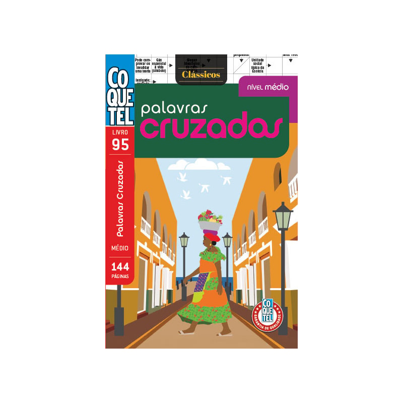LIVRO COQUETEL PALAVRAS CRUZADAS MÉDIO 95