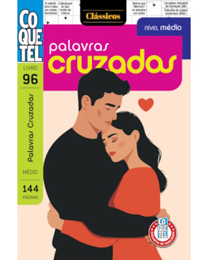 LIVRO COQUETEL PALAVRAS CRUZADAS MÉDIO 96