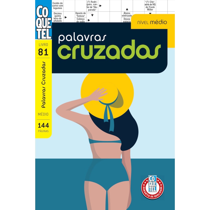 LIVRO COQUETEL PALAVRAS CRUZADAS MÉDIO ED 81