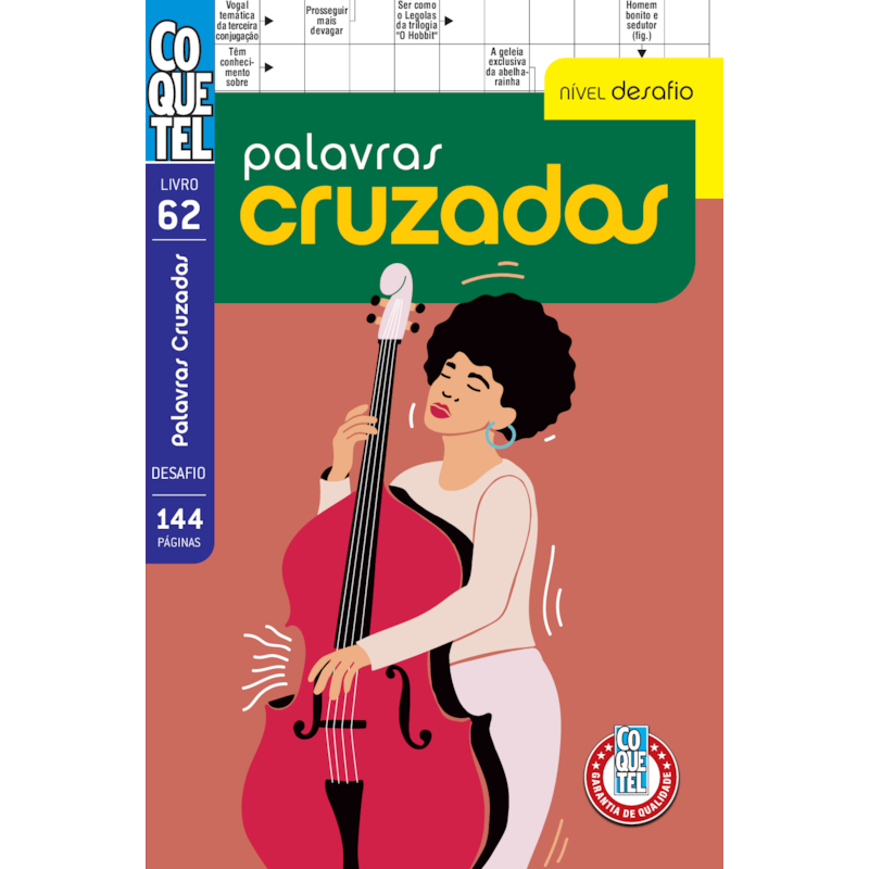 LIVRO COQUETEL PALAVRAS CRUZADAS NÍVEL DESAFIO ED 62