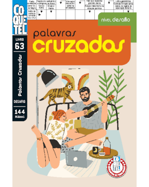 LIVRO COQUETEL PALAVRAS CRUZADAS NÍVEL DESAFIO ED 63