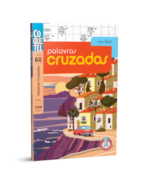 LIVRO COQUETEL PALAVRAS CRUZADAS NÍVEL FÁCIL ED 60