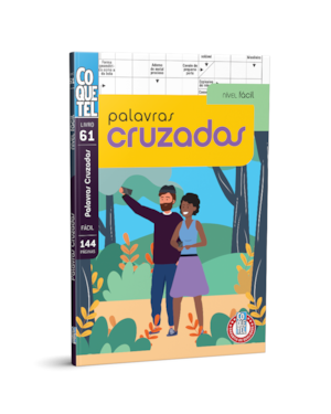 LIVRO COQUETEL PALAVRAS CRUZADAS NÍVEL FÁCIL ED 61