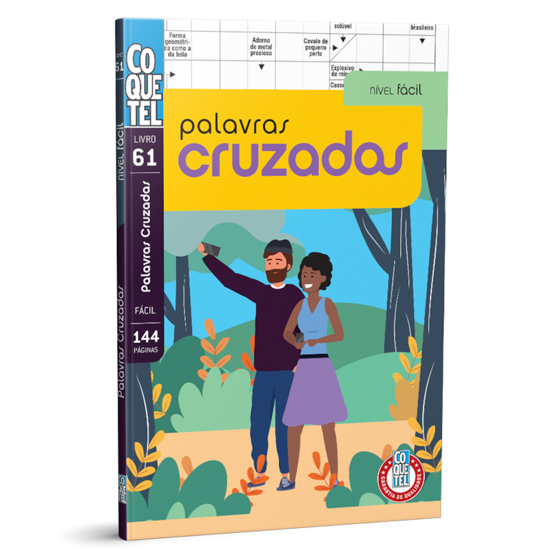 LIVRO COQUETEL PALAVRAS CRUZADAS NÍVEL FÁCIL ED 61