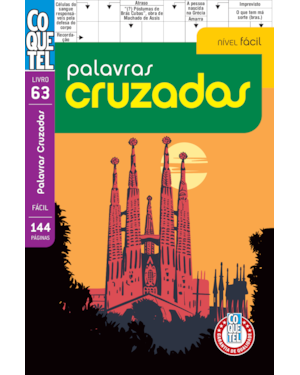 LIVRO COQUETEL PALAVRAS CRUZADAS NÍVEL FÁCIL ED 63