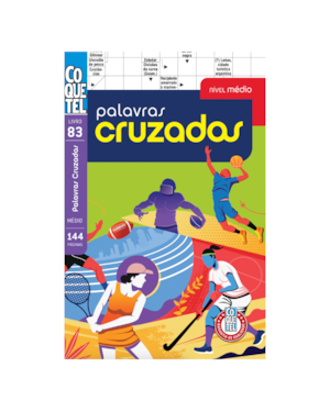 LIVRO COQUETEL PALAVRAS CRUZADAS NÍVEL MÉDIO 86
