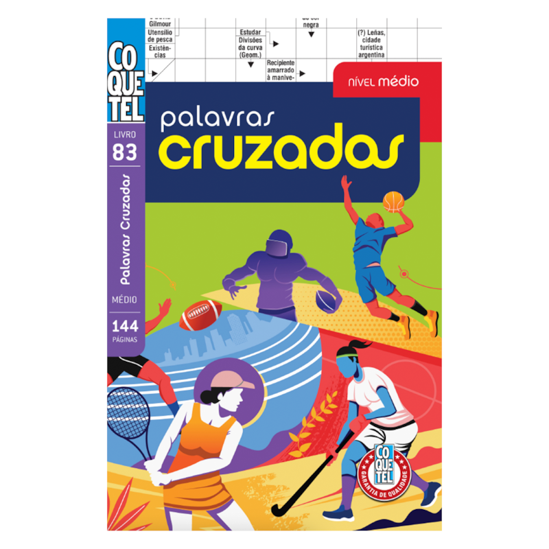 LIVRO COQUETEL PALAVRAS CRUZADAS NÍVEL MÉDIO 86