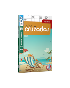 LIVRO COQUETEL PALAVRAS CRUZADAS NÍVEL MÉDIO ED 75