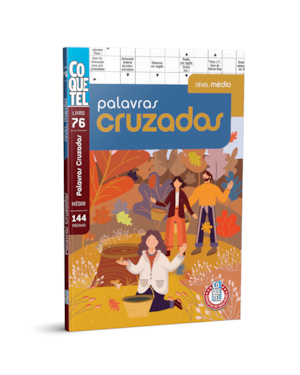 LIVRO COQUETEL PALAVRAS CRUZADAS NÍVEL MÉDIO ED 76