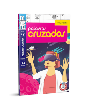 LIVRO COQUETEL PALAVRAS CRUZADAS NÍVEL MÉDIO ED 77