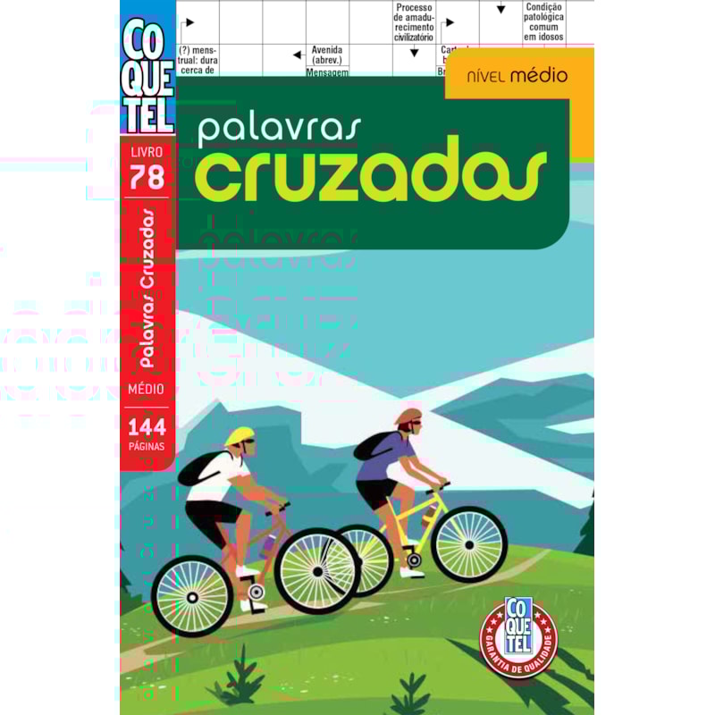 LIVRO COQUETEL PALAVRAS CRUZADAS NÍVEL MÉDIO ED 78