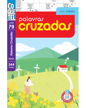 LIVRO COQUETEL PALAVRAS CRUZADAS NÍVEL MÉDIO ED 79