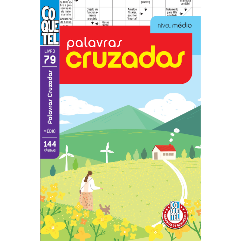 LIVRO COQUETEL PALAVRAS CRUZADAS NÍVEL MÉDIO ED 79