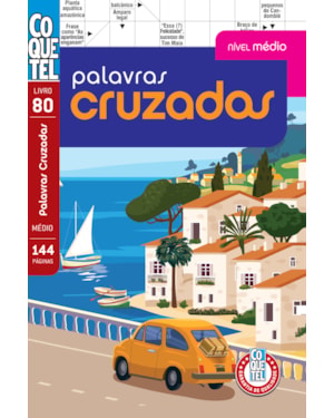 LIVRO COQUETEL PALAVRAS CRUZADAS NÍVEL MÉDIO ED 80