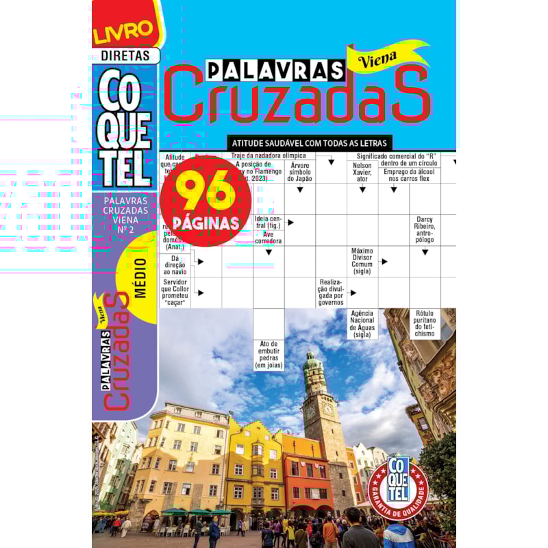 LIVRO COQUETEL PALAVRAS CRUZADAS VIENA 1