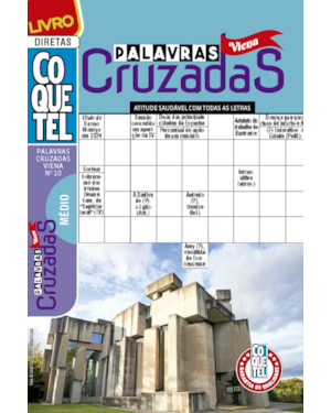 LIVRO COQUETEL PALAVRAS CRUZADAS VIENA 10: NÍVEL MÉDIO