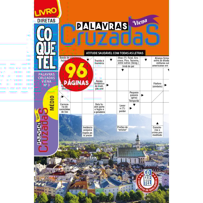 LIVRO COQUETEL PALAVRAS-CRUZADAS VIENA 3