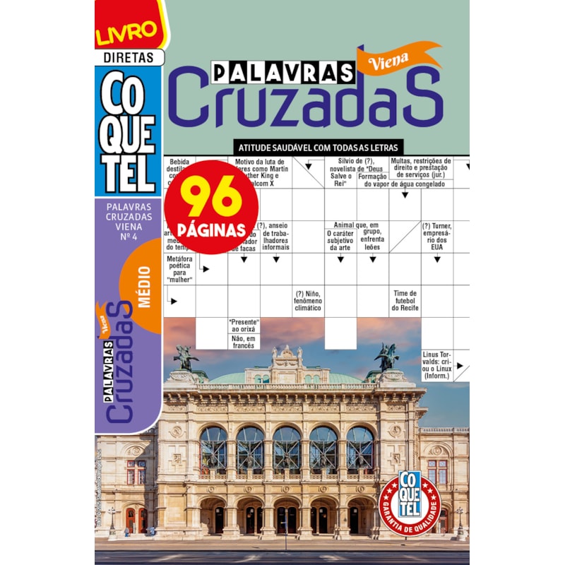 LIVRO COQUETEL PALAVRAS-CRUZADAS VIENA 4