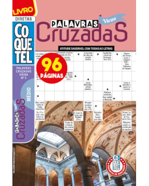 LIVRO COQUETEL PALAVRAS-CRUZADAS VIENA 5: NÍVEL MÉDIO