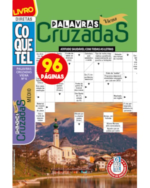 LIVRO COQUETEL PALAVRAS-CRUZADAS VIENA 6: NÍVEL MÉDIO