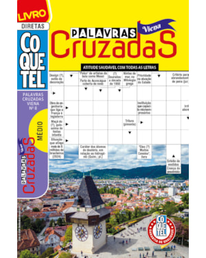 LIVRO COQUETEL PALAVRAS CRUZADAS VIENA 8: NÍVEL MÉDIO