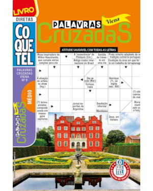 LIVRO COQUETEL PALAVRAS CRUZADAS VIENA 9: NÍVEL MÉDIO