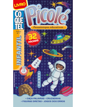 LIVRO COQUETEL PICOLÉ 11: PASSATEMPOS EDUCATIVOS
