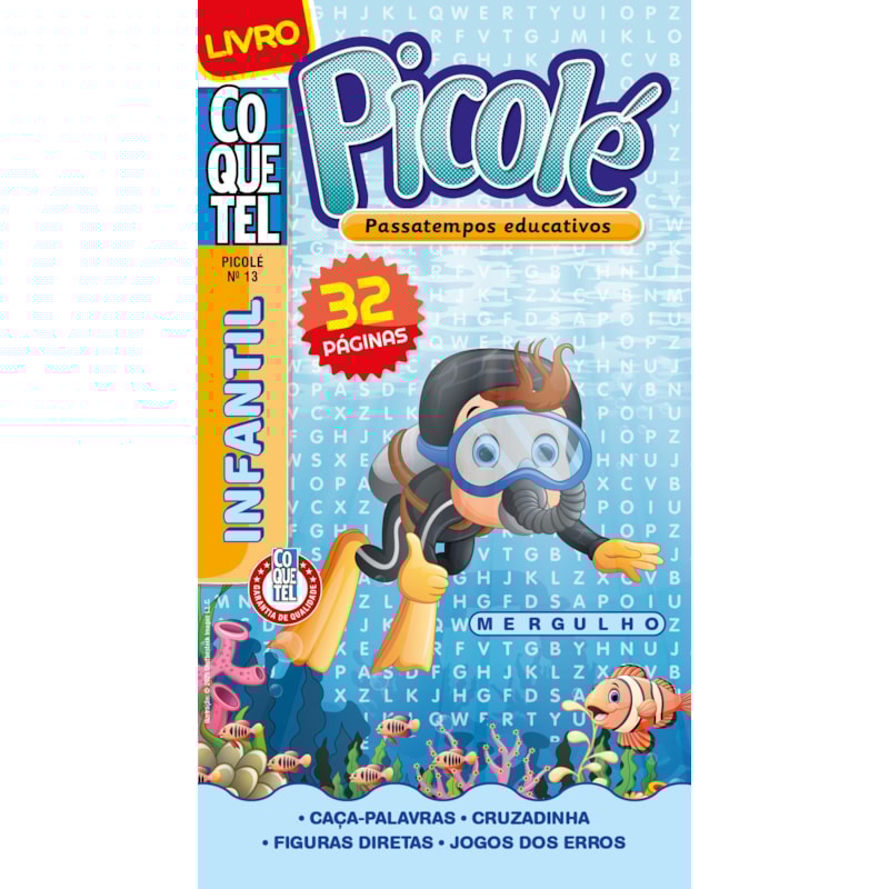 LIVRO COQUETEL PICOLÉ 13: PASSATEMPOS EDUCATIVOS