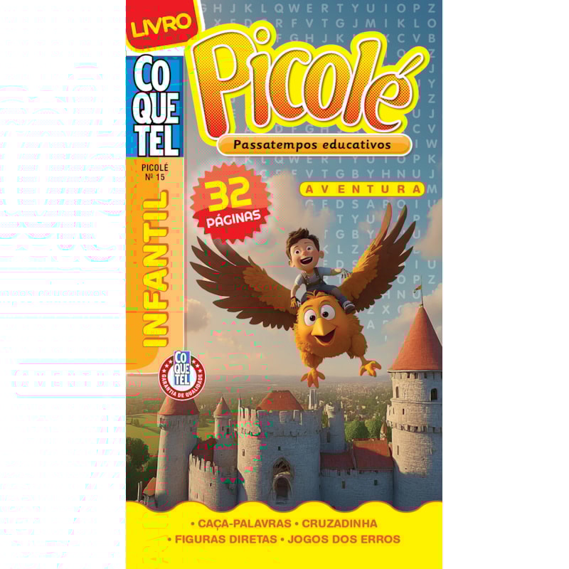 LIVRO COQUETEL PICOLÉ 15: PASSATEMPOS EDUCATIVOS