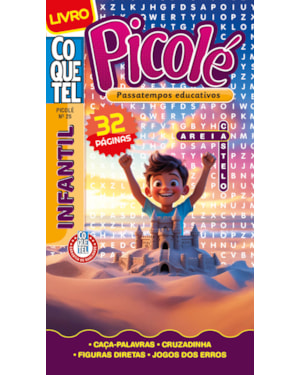 LIVRO COQUETEL PICOLÉ 25: PASSATEMPOS EDUCATIVOS