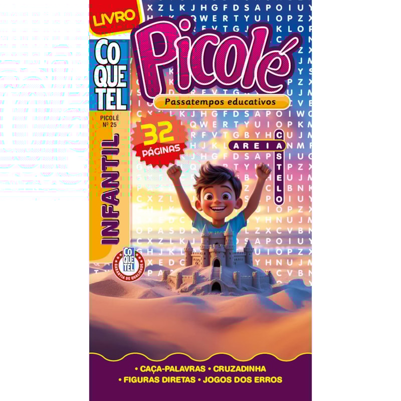 LIVRO COQUETEL PICOLÉ 25: PASSATEMPOS EDUCATIVOS